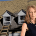 Ginny Newman, Associate Partner and Head of Industrial Disease at Pabla & Pabla Solicitors, is seen looking fiercely professional to the right of frame. Behind her, the roof of a Victorian-era stone cottage is seen. A ladder is rested against one of the four dormer windows - though a worker is noticeably absent, having presumably fallen.