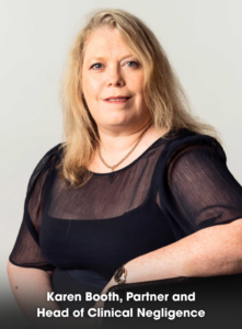 Karen Booth, Associate Partner and Head of Clinical Negligence at Pabla & Pabla Solicitors.